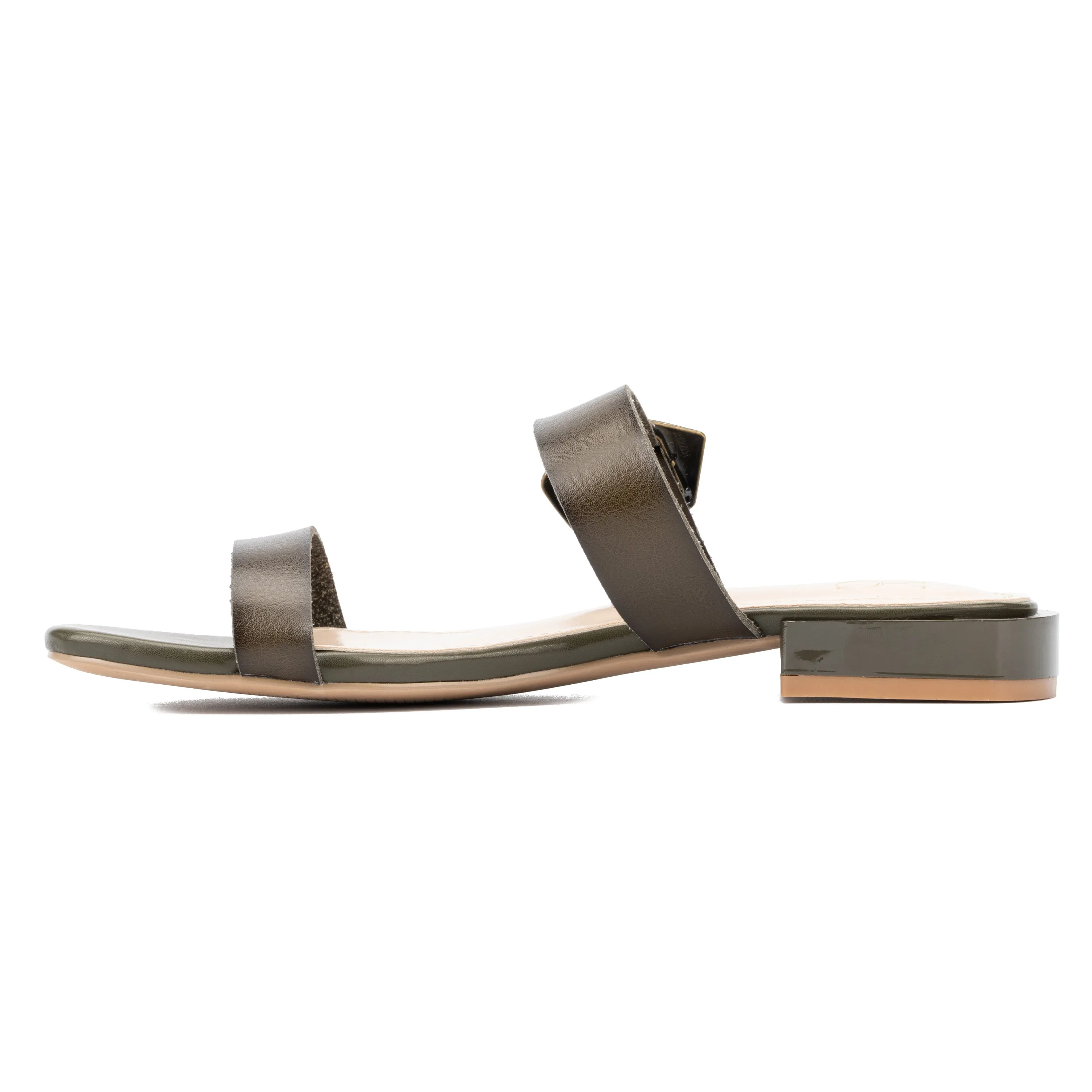 Helga Buckle Accent Flats