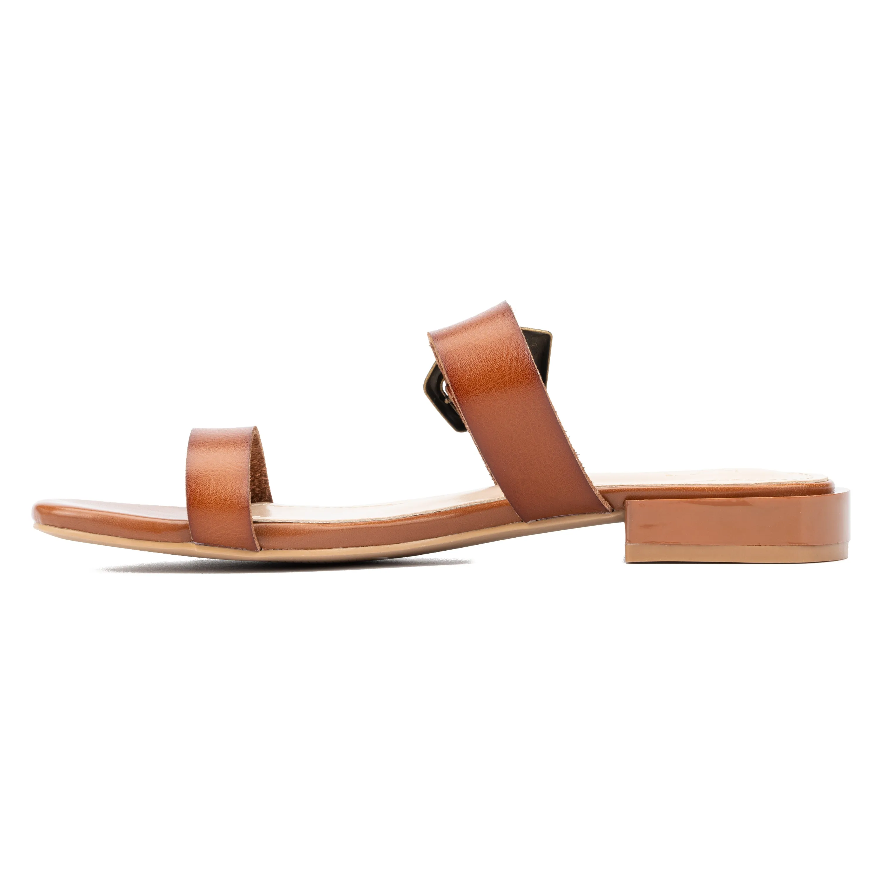 Helga Buckle Accent Flats