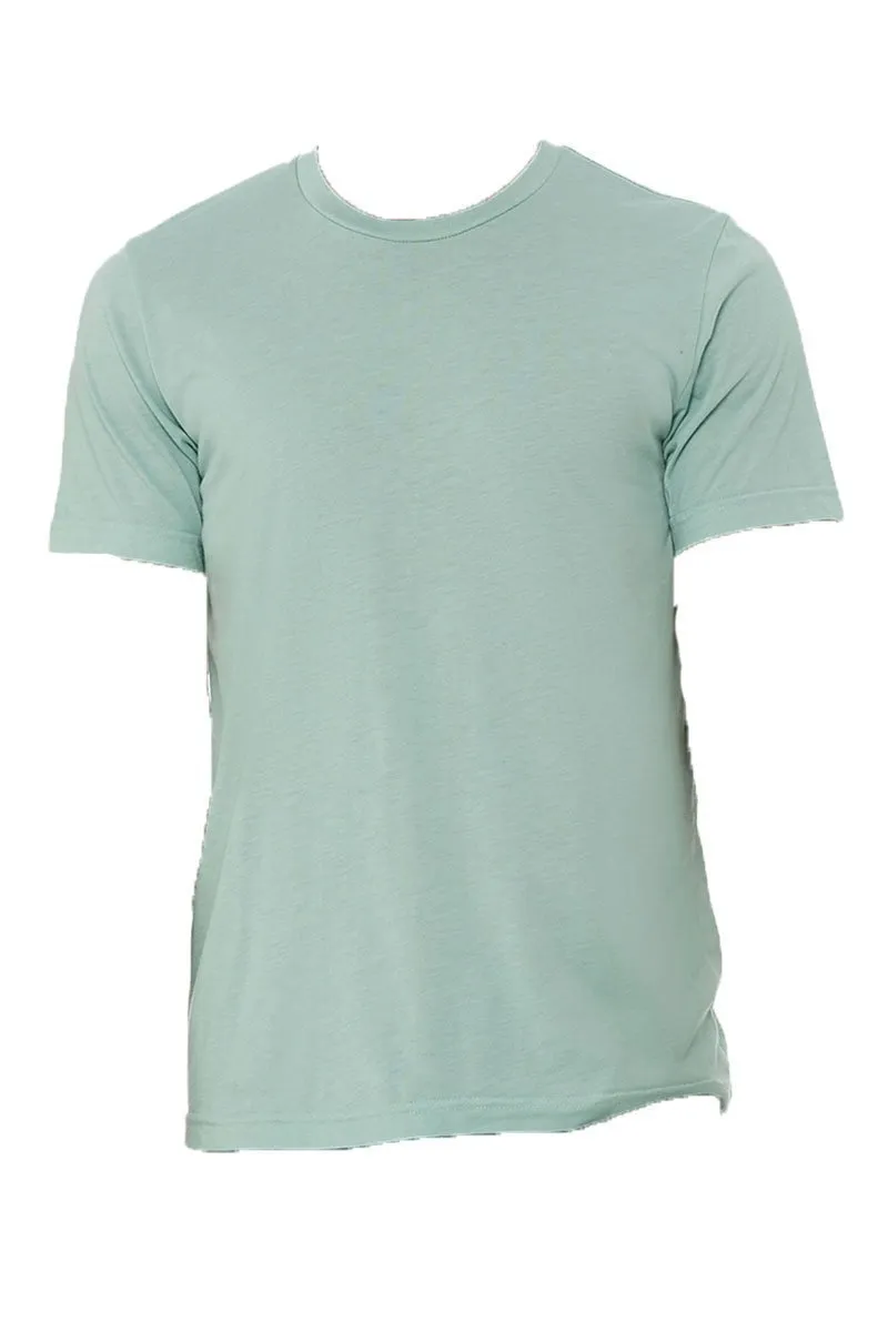 Here For The Good Times Happy Face Tri-Blend Short Sleeve Tee