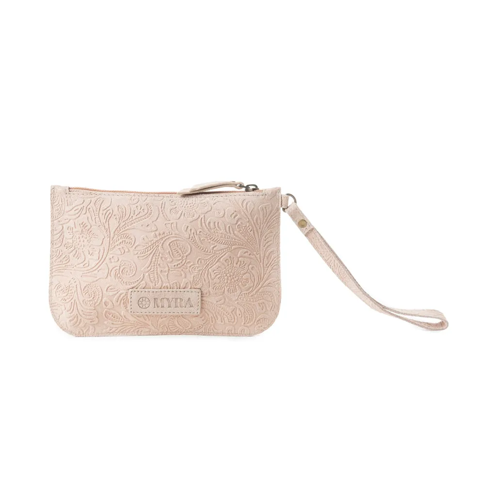 Heritage Leather Clutch Wristlet Bag