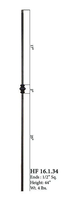 HF 16.1.34 Single Knucle Iron Baluster