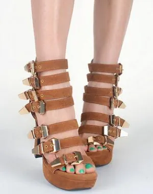 High Quality Black Stripe Shoes Woman Platform Sandals Ankle Wrap Gladiator Sandals Women Open Toe Chunky High Heel Summer Shoes
