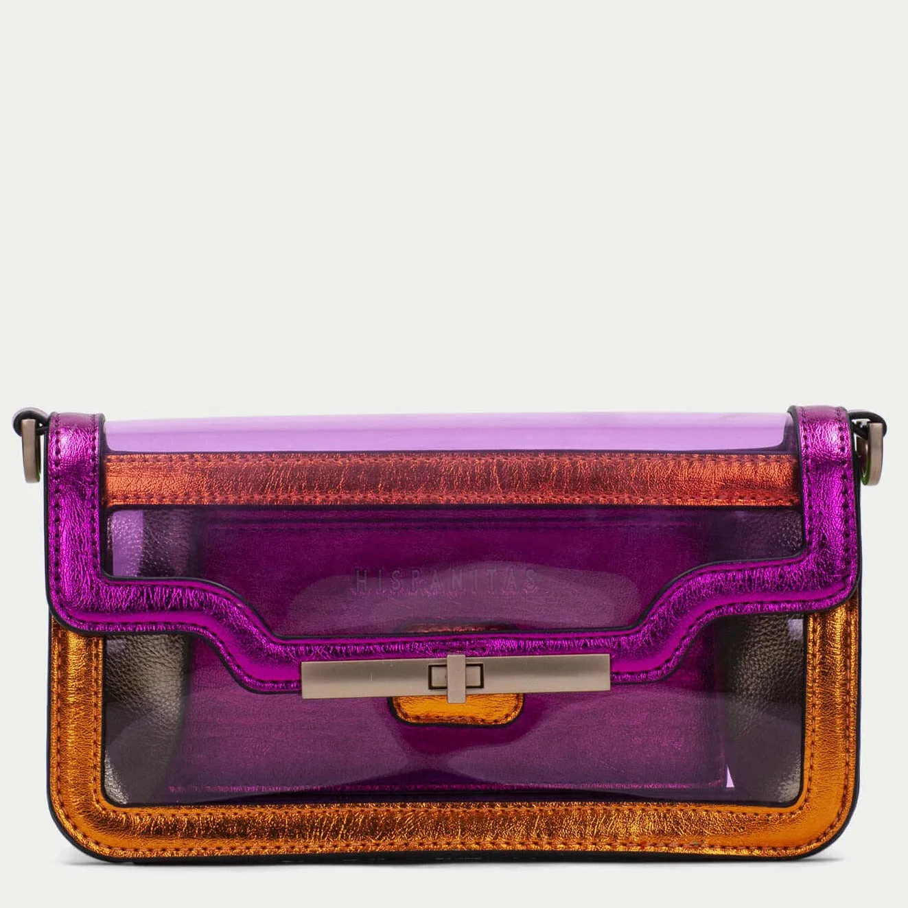 Hispanitas Metallic Multi Leather Shoulder Bag