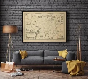Historical Map of United States of America 1925| Vintage USA Map Print