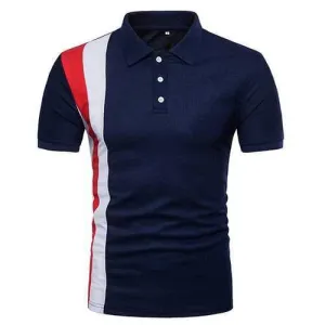 Hit Color Business Casual Golf Shirt