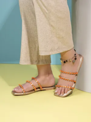 Hydes and Hues Women Slip-On Casual Open Toe Flats