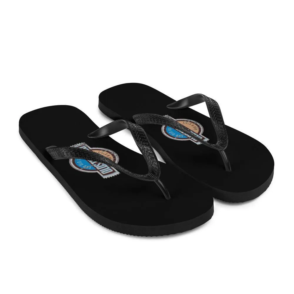I'm OLDSTIPATED Too Old To Give A Sh***! Flip-Flops