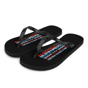 I'm OLDSTIPATED Too Old To Give A Sh***! Flip-Flops