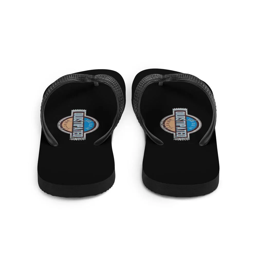 I'm OLDSTIPATED Too Old To Give A Sh***! Flip-Flops