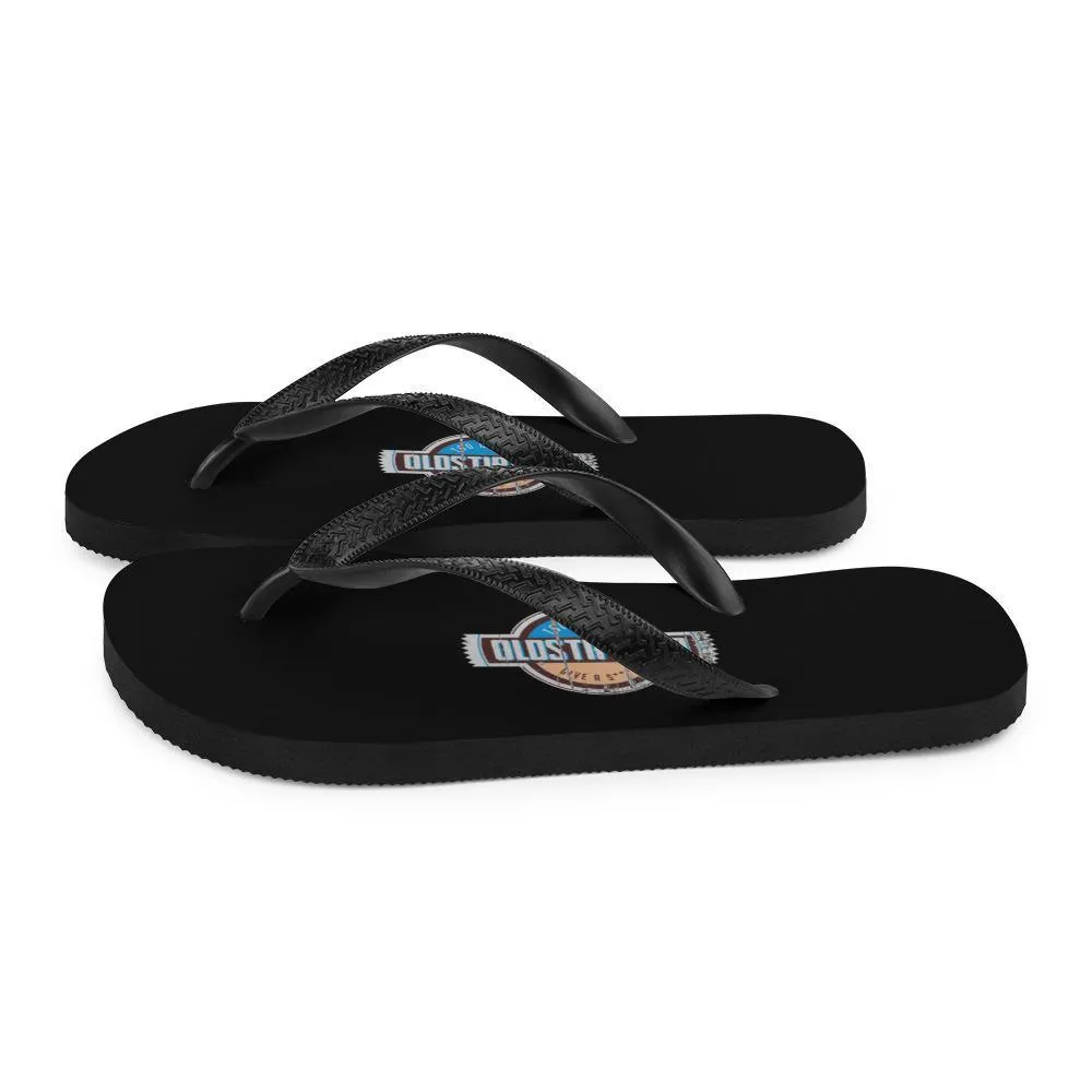 I'm OLDSTIPATED Too Old To Give A Sh***! Flip-Flops