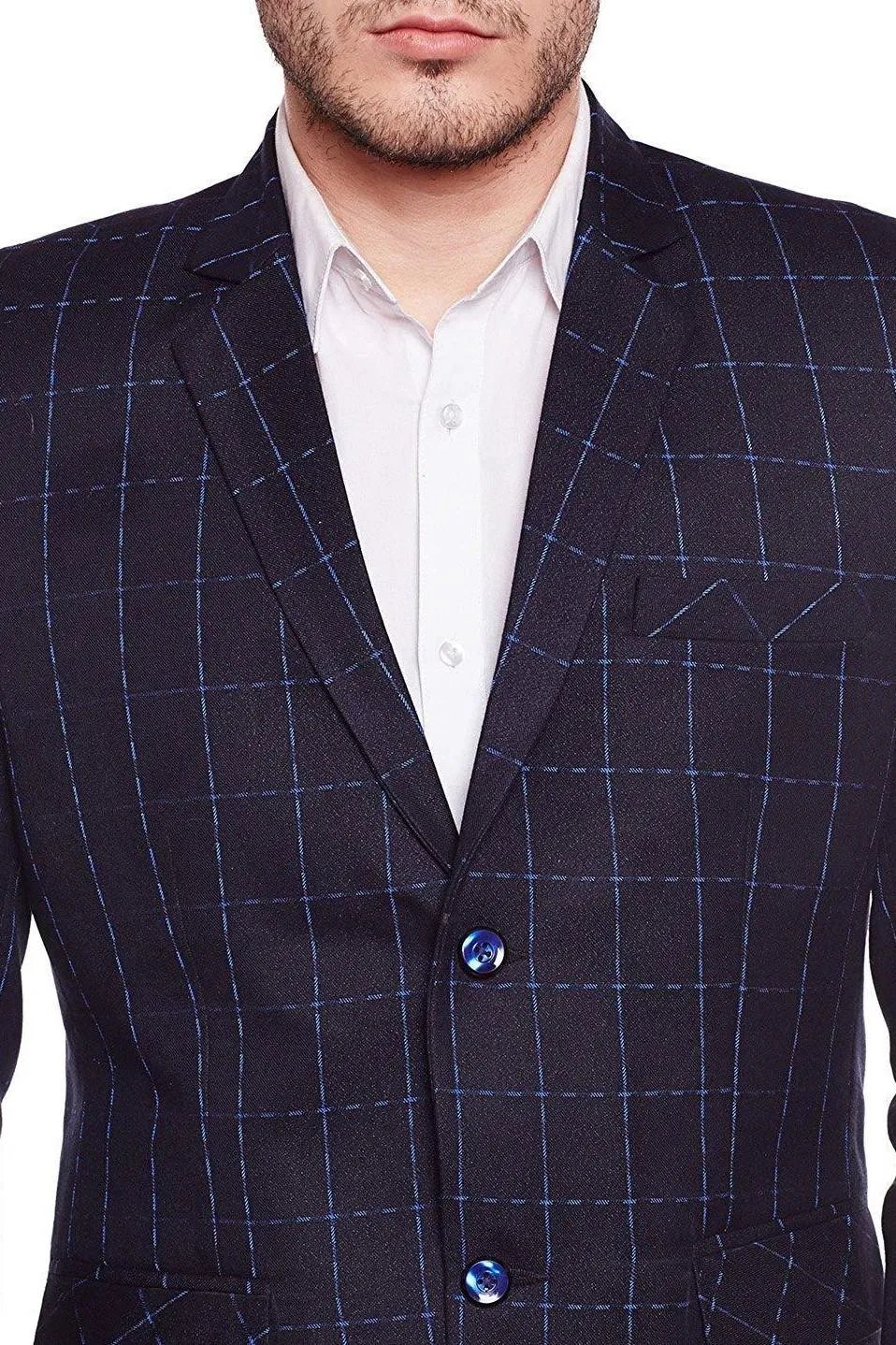 Imported Rayon Blue Blazer
