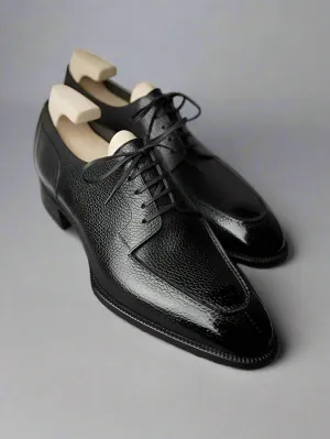 Italian Black Leather Laura Brogue Derby Oxfords - Formal Shoes