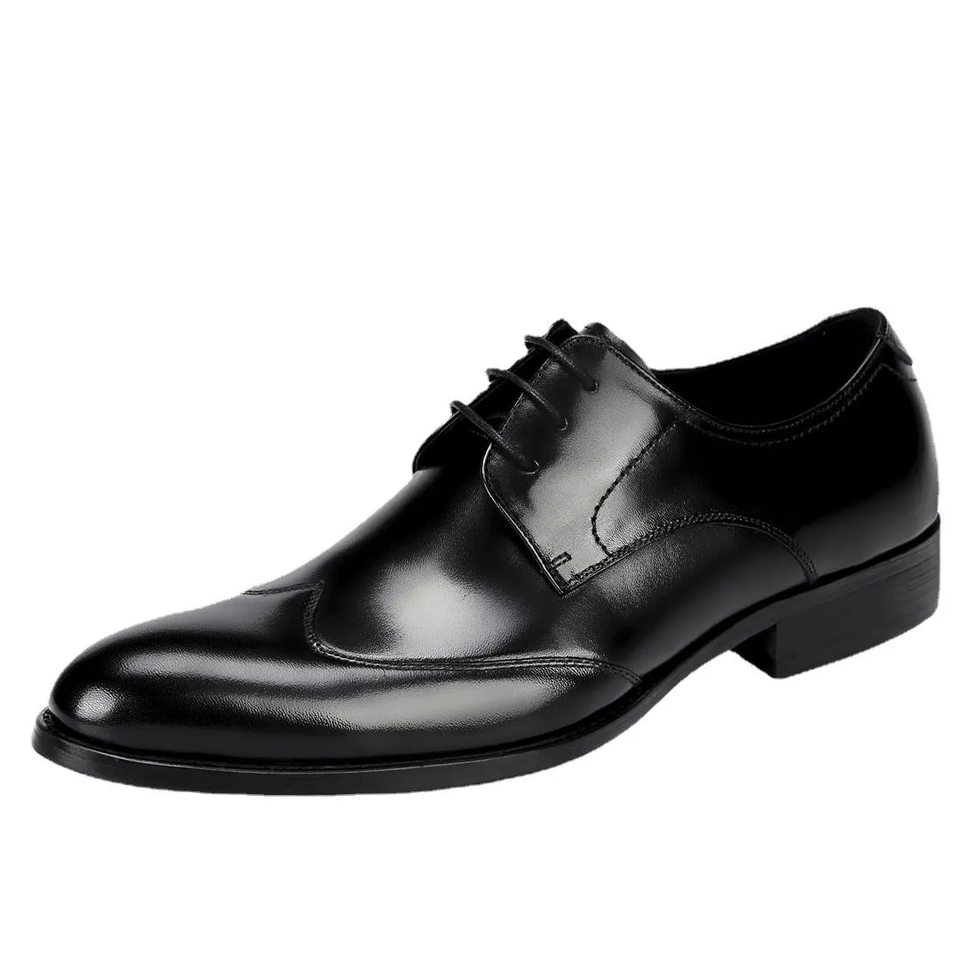 Italian Men's Business Casual Leather Shoes Pointed Toe Low-Top British Style Men's Formal Shoes Wedding Shoes23102