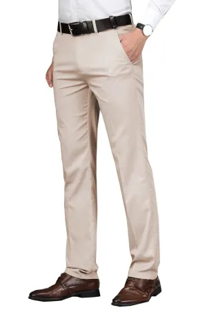 Ivory Men's Business Professional Straight Casual Suit Pants