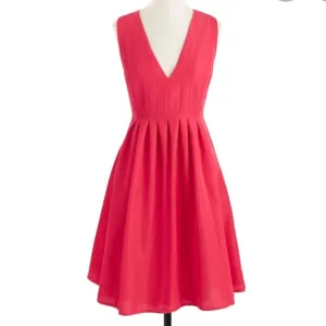 J Crew Faille hot pink dress