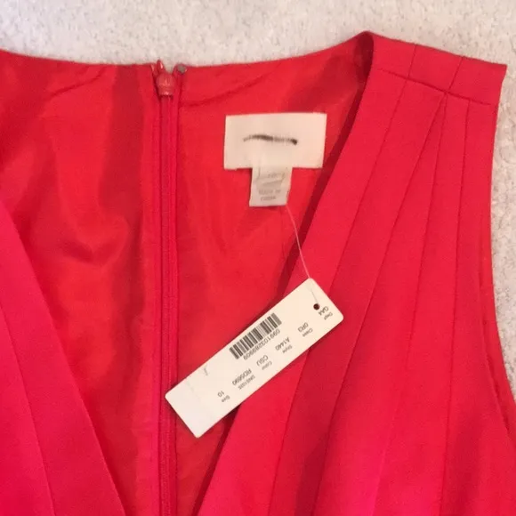 J Crew Faille hot pink dress