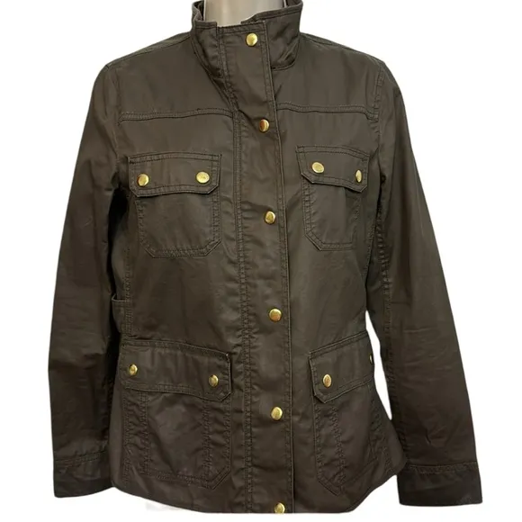 J. Crew Field Jacket in Olive Green