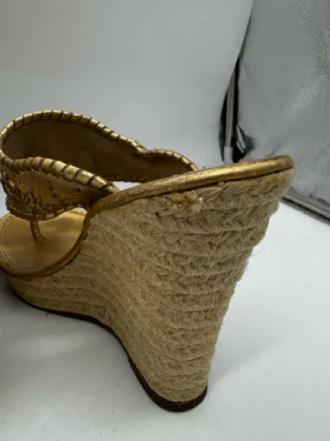 JACK ROGERS 9 Gold SHOES