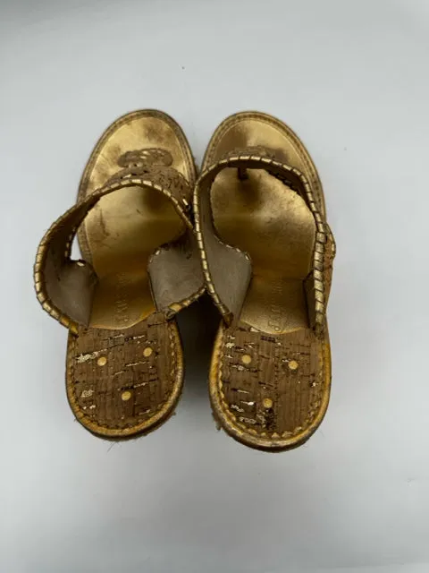 JACK ROGERS 9 Gold SHOES