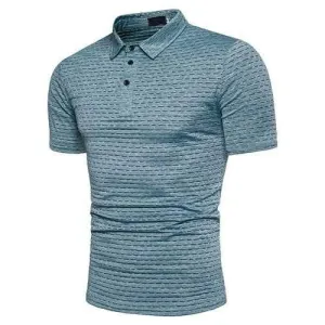 Jacquard Business Casual Golf Shirt