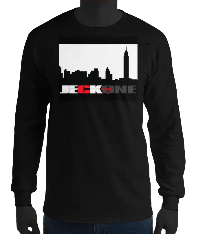 JECKONEdesign -NYCsilhouette -UniSexLongSleeve Tshirt