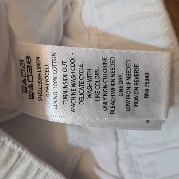 Joie White Linen Lightweight Bomber Style Jacket