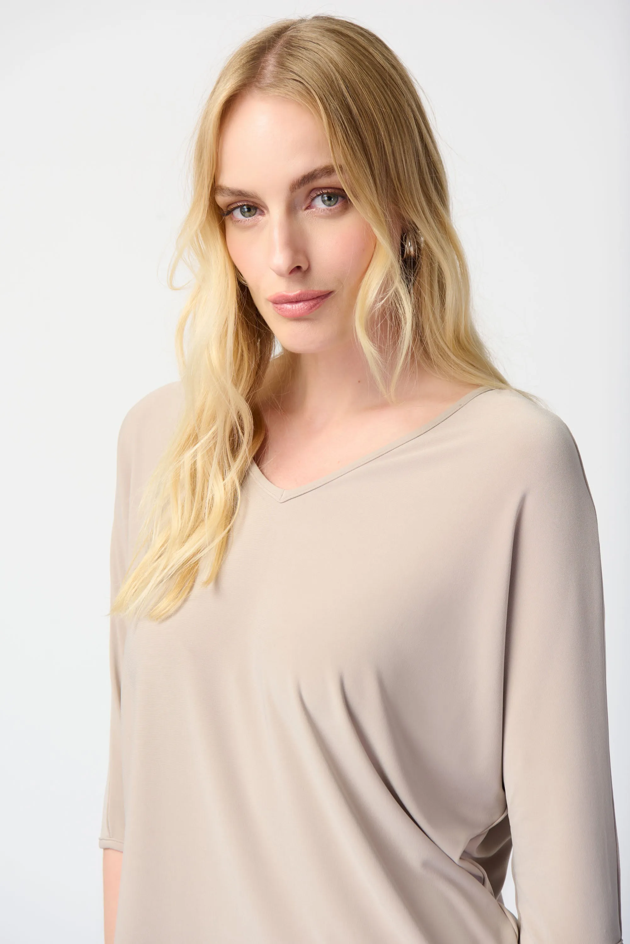 Joseph Ribkoff Silky Knit Reversible Boxy Top