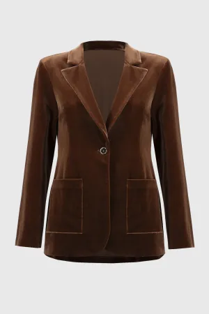 Joseph Ribkoff Velvet Fitted Blazer