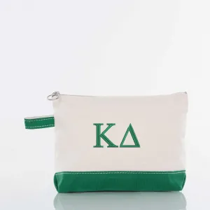 Kappa Delta Canvas Cosmetic Bag