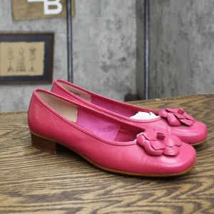 Karen Scott Womens Vintage Rose Leather Slip On Flats Fuschia Pink 6M