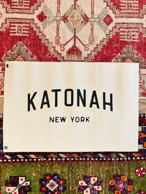 Katonah NY Canvas Vintage Style Banner