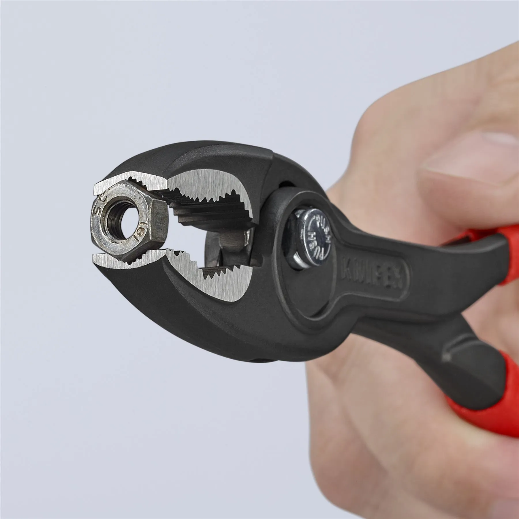 KNIPEX TwinGrip Slip Joint Pliers Front and Side Grip 200mm Plastic Coated Handles 82 01 200 SB