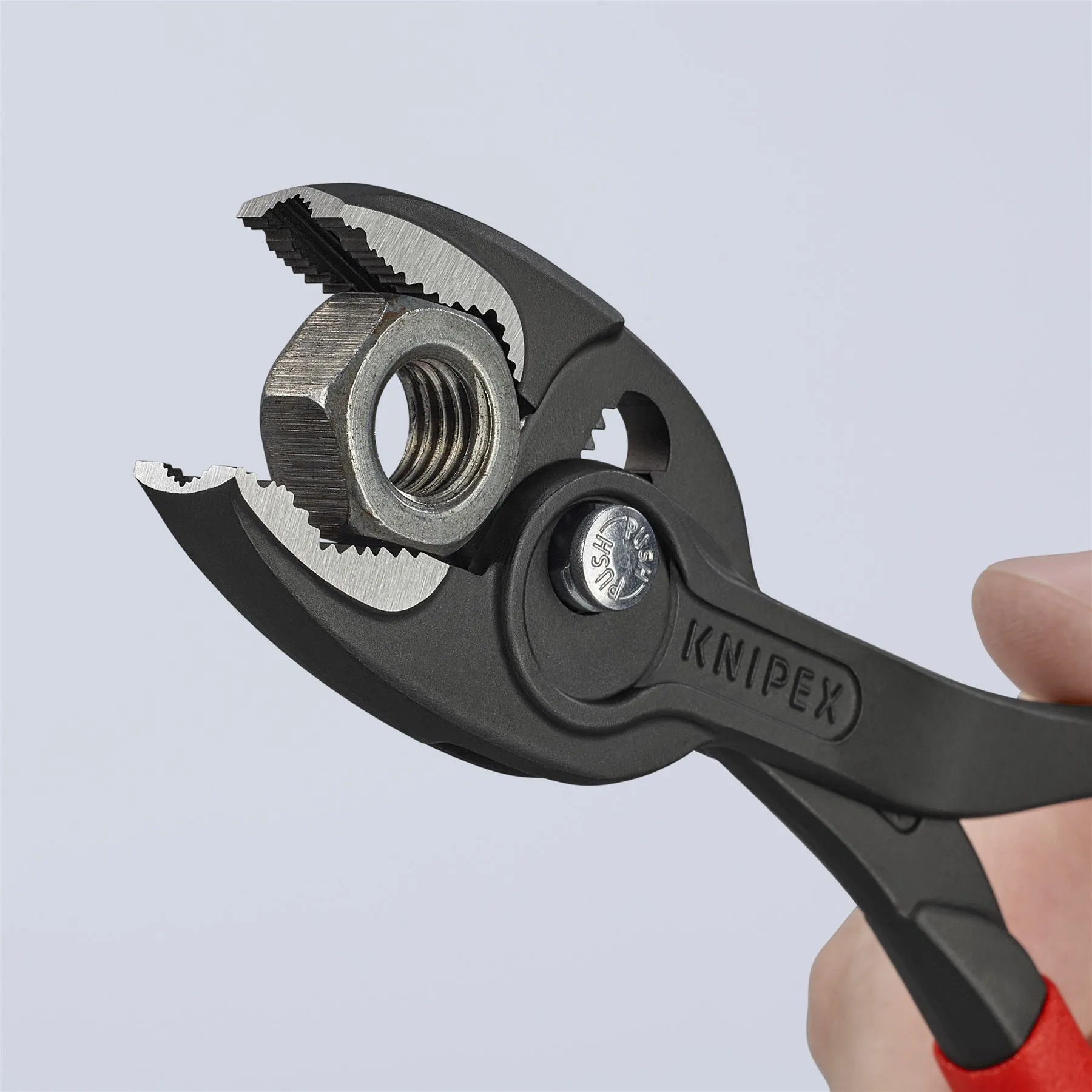 KNIPEX TwinGrip Slip Joint Pliers Front and Side Grip 200mm Plastic Coated Handles 82 01 200 SB