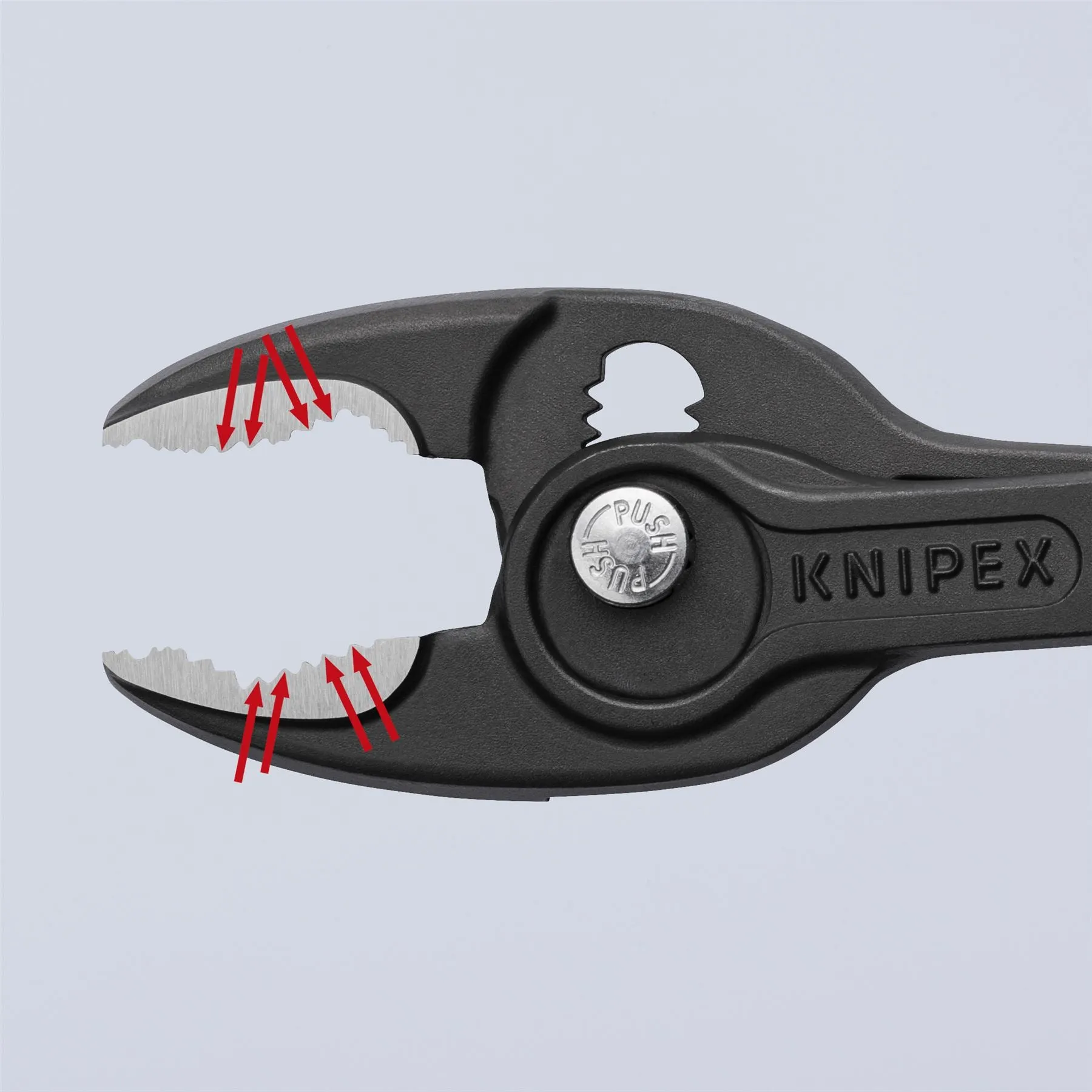 KNIPEX TwinGrip Slip Joint Pliers Front and Side Grip 200mm Plastic Coated Handles 82 01 200 SB