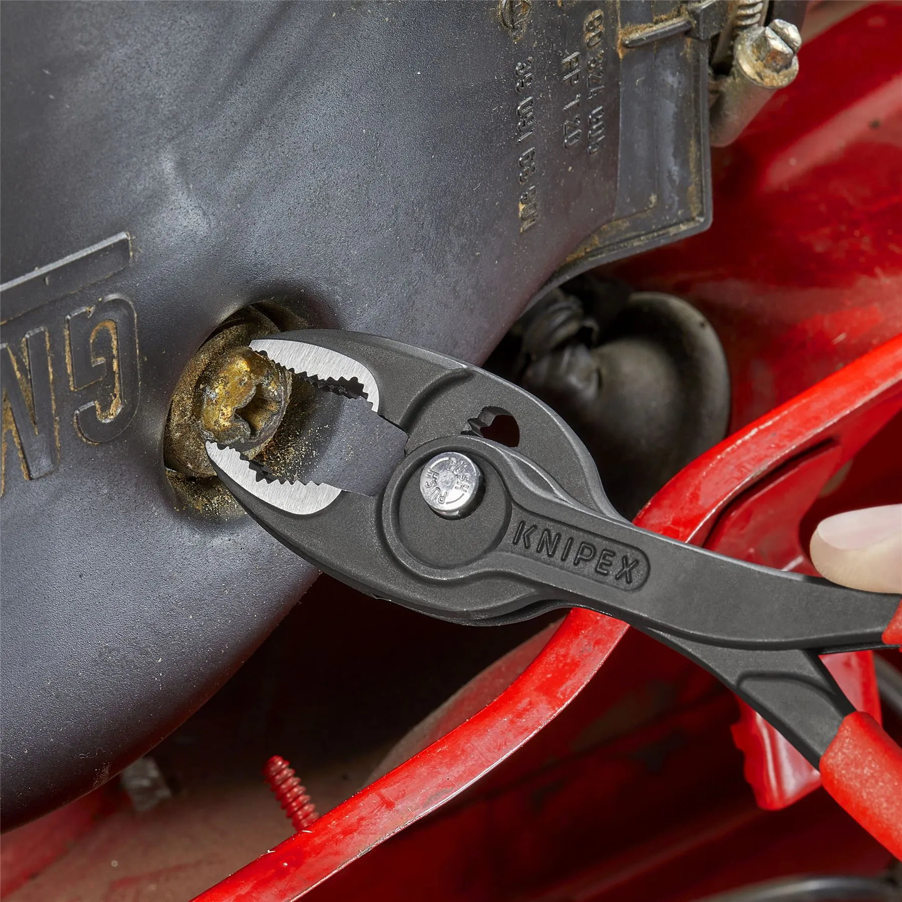 KNIPEX TwinGrip Slip Joint Pliers Front and Side Grip 200mm Plastic Coated Handles 82 01 200 SB
