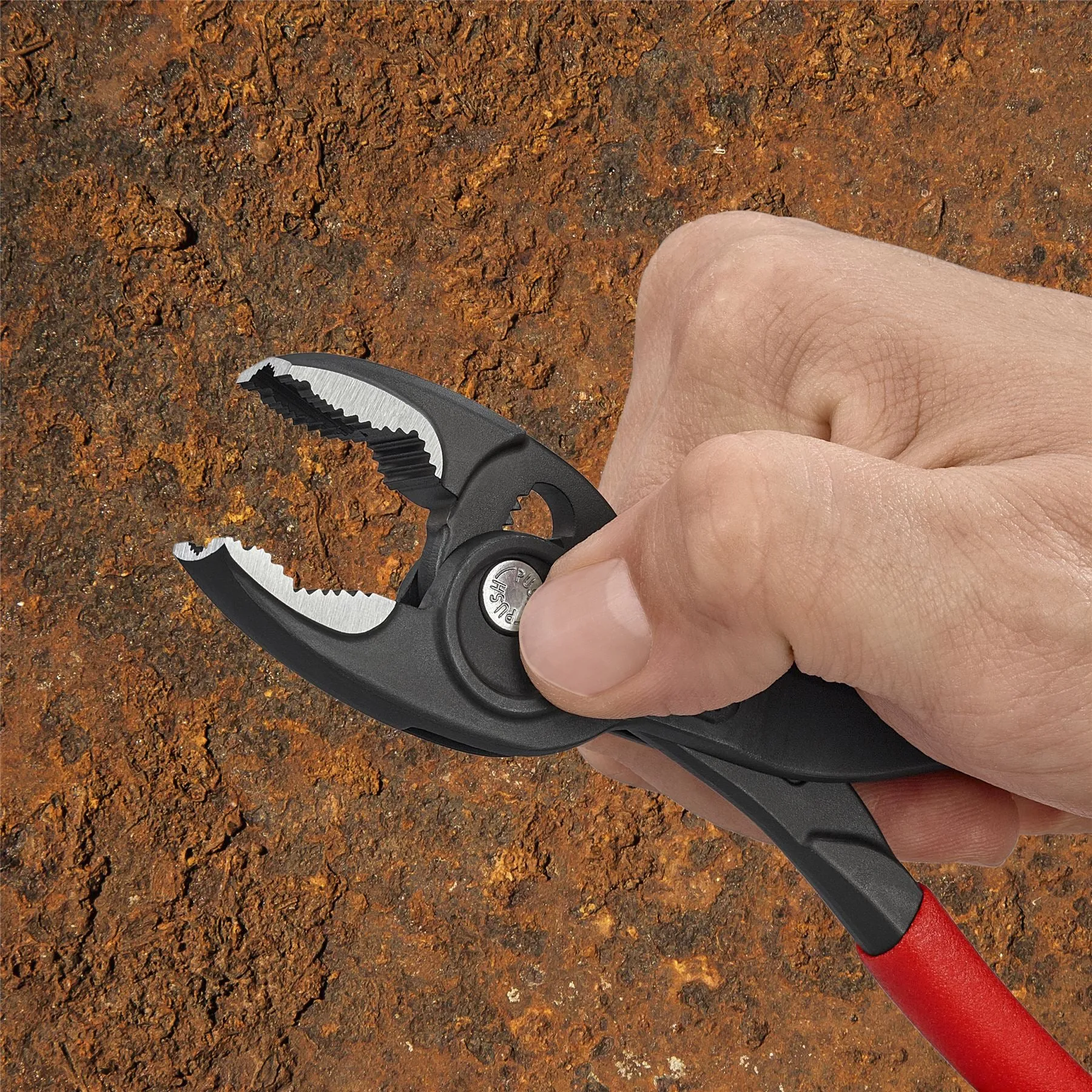 KNIPEX TwinGrip Slip Joint Pliers Front and Side Grip 200mm Plastic Coated Handles 82 01 200 SB