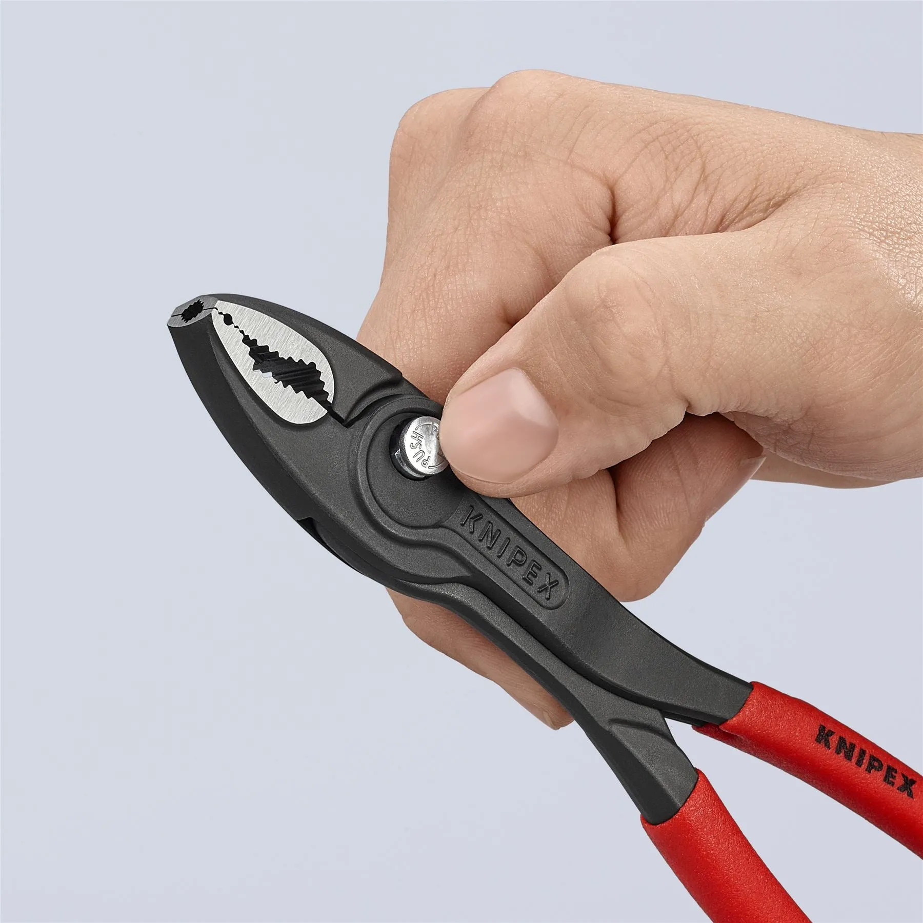 KNIPEX TwinGrip Slip Joint Pliers Front and Side Grip 200mm Plastic Coated Handles 82 01 200 SB
