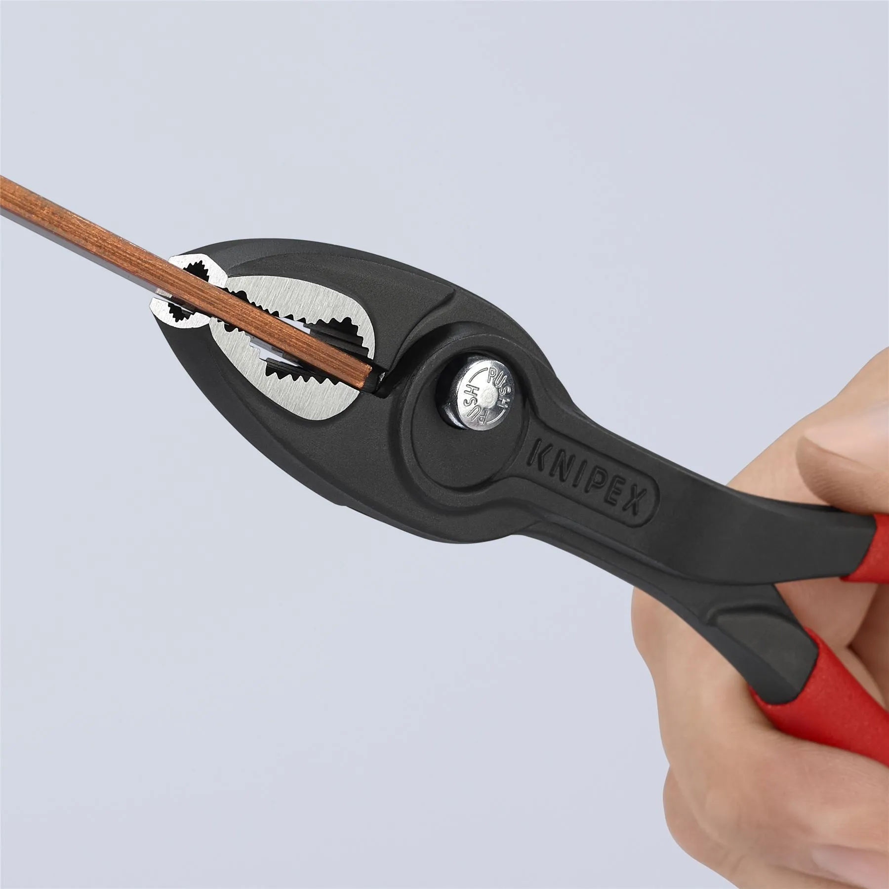 KNIPEX TwinGrip Slip Joint Pliers Front and Side Grip 200mm Plastic Coated Handles 82 01 200 SB