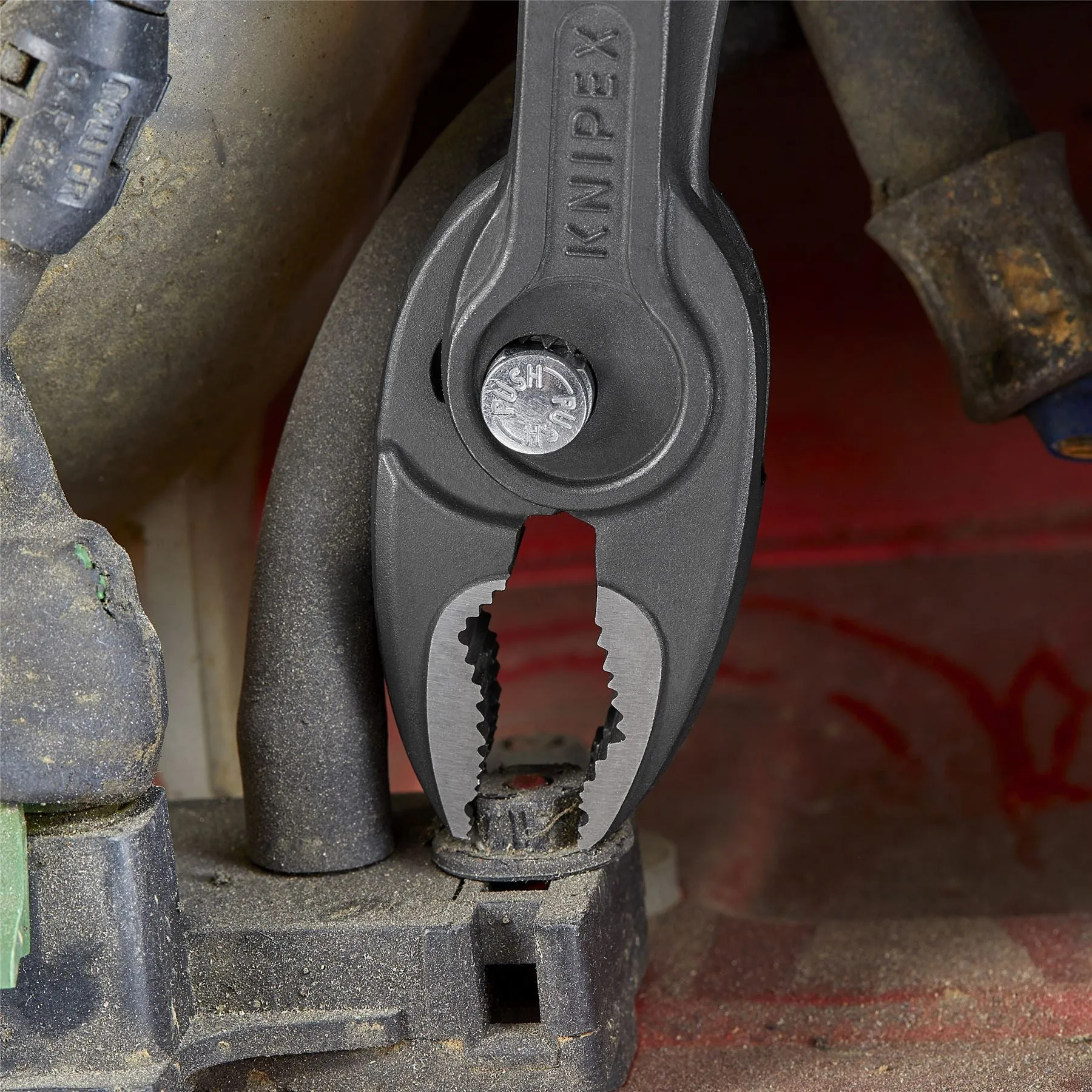 KNIPEX TwinGrip Slip Joint Pliers Front and Side Grip 200mm Plastic Coated Handles 82 01 200 SB