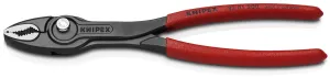 KNIPEX TwinGrip Slip Joint Pliers Front and Side Grip 200mm Plastic Coated Handles 82 01 200 SB