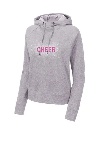 Ladies Lightweight French Terry Pullover Hoodie - Diamond Cheer