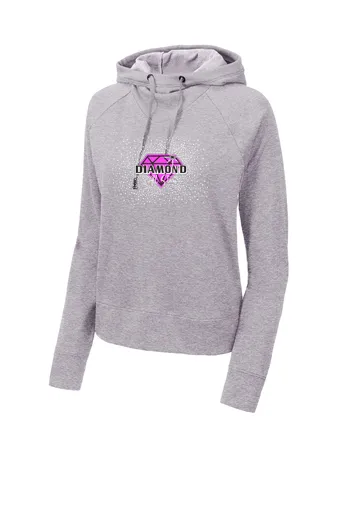 Ladies Lightweight French Terry Pullover Hoodie