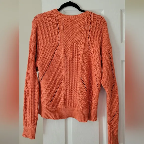 Lauren Ralph Lauren Canyon Orange Sweater Size XL NWT