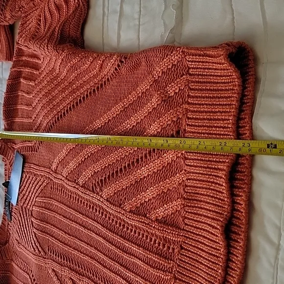 Lauren Ralph Lauren Canyon Orange Sweater Size XL NWT