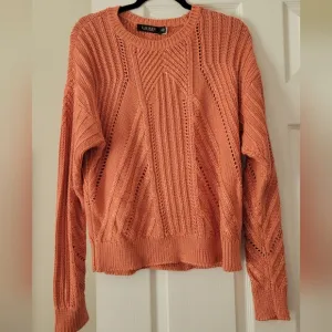 Lauren Ralph Lauren Canyon Orange Sweater Size XL NWT