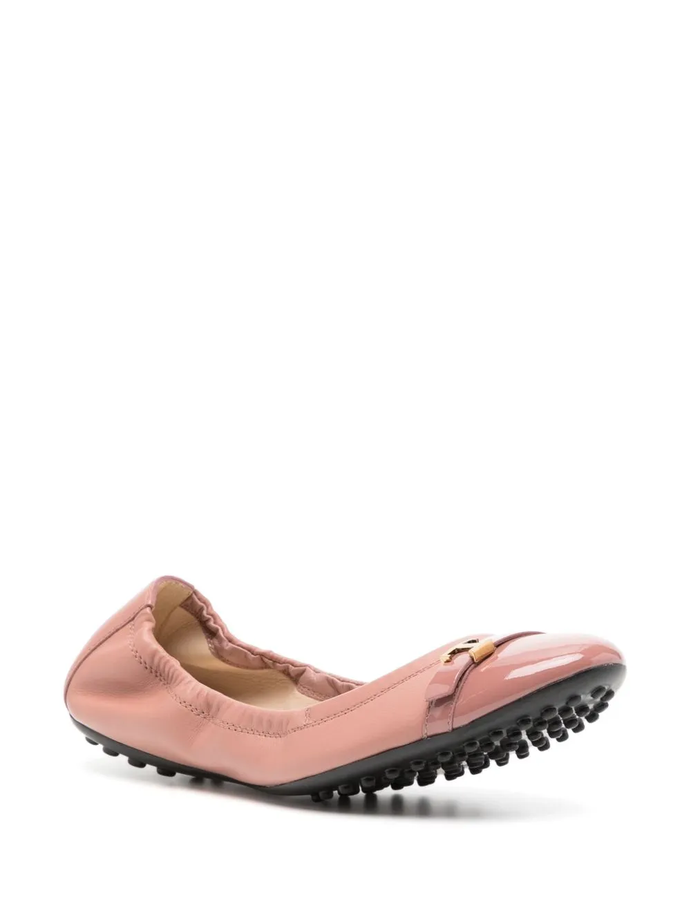 Leather ballet flats