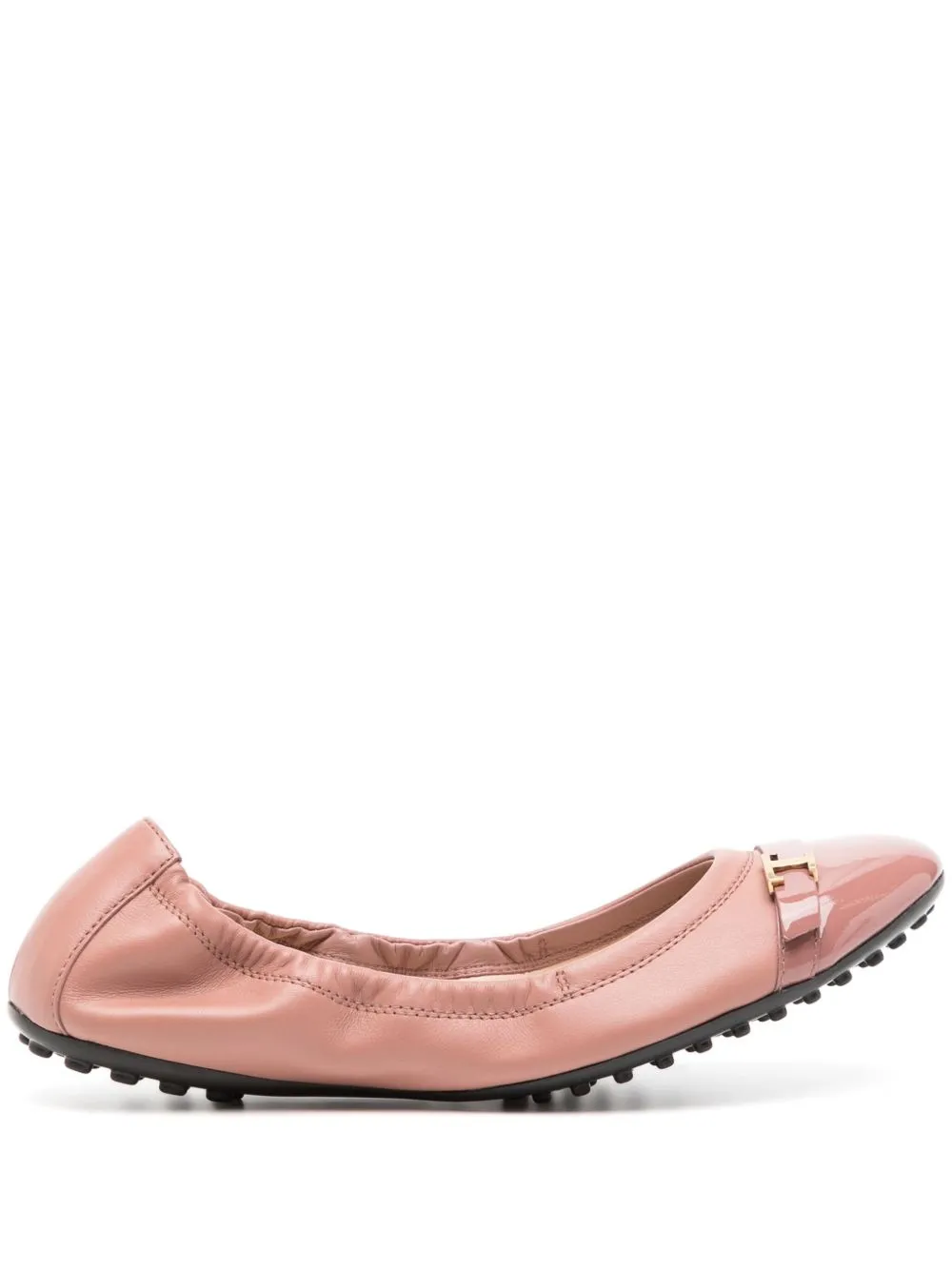 Leather ballet flats