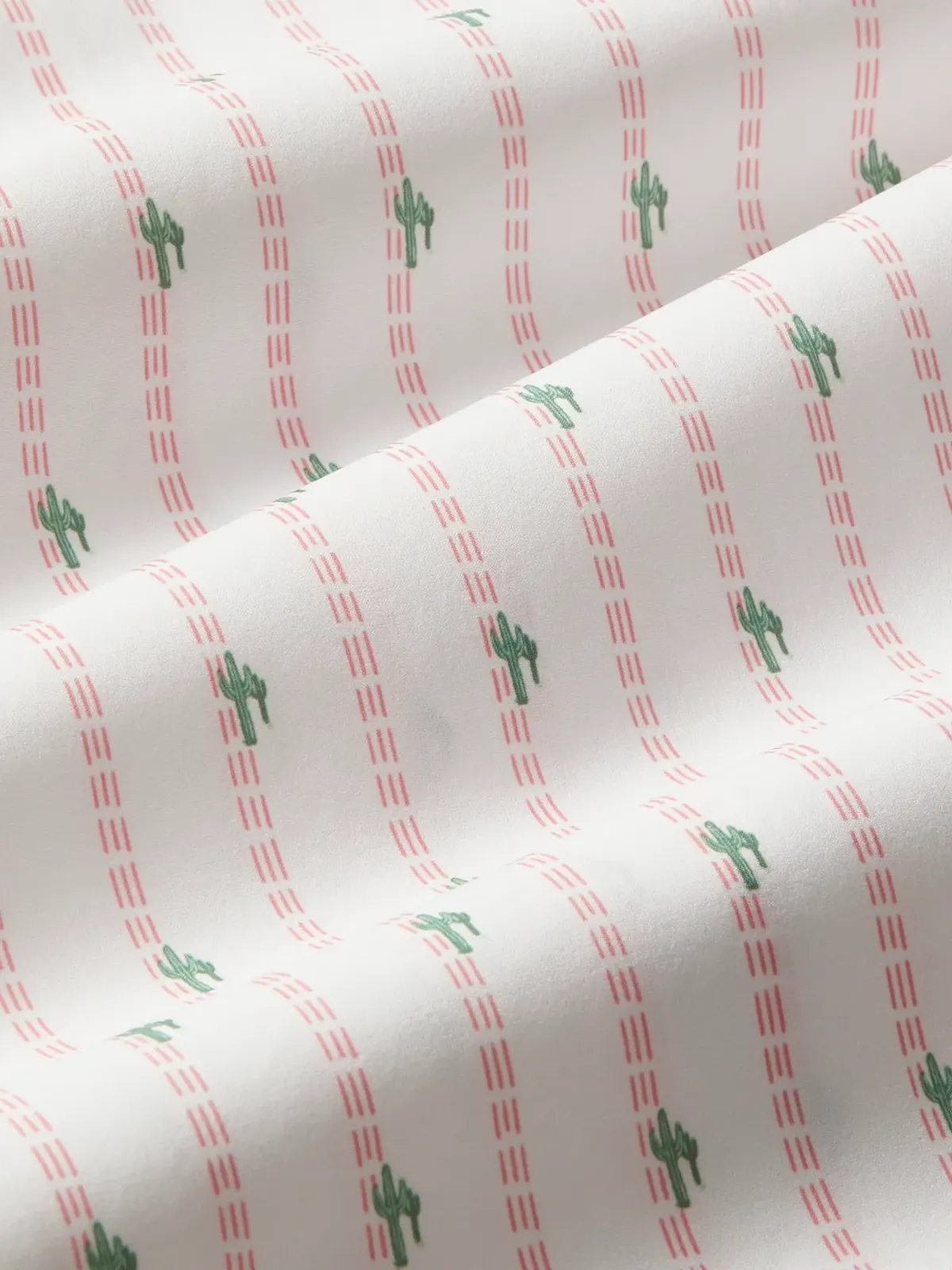 Leeward SS Dress Shirt - Rose Cactus Stripe