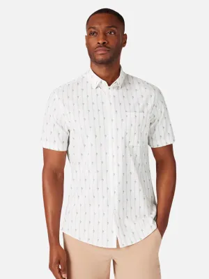 Leeward SS Dress Shirt - Rose Cactus Stripe
