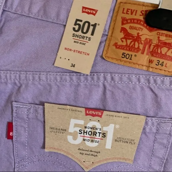 Levi’s 501 Women’s Purple Shorts